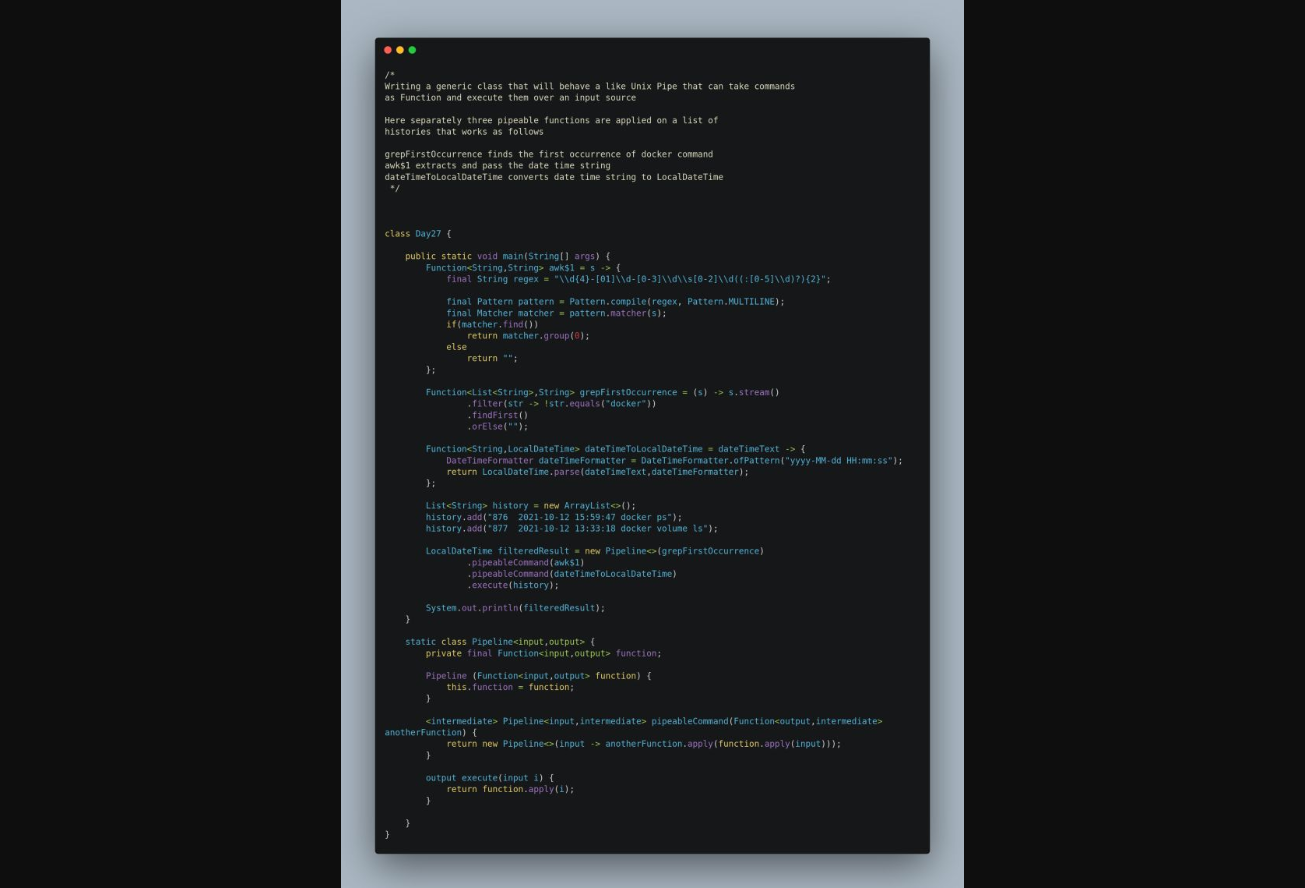 Day 27 LinkedIn post